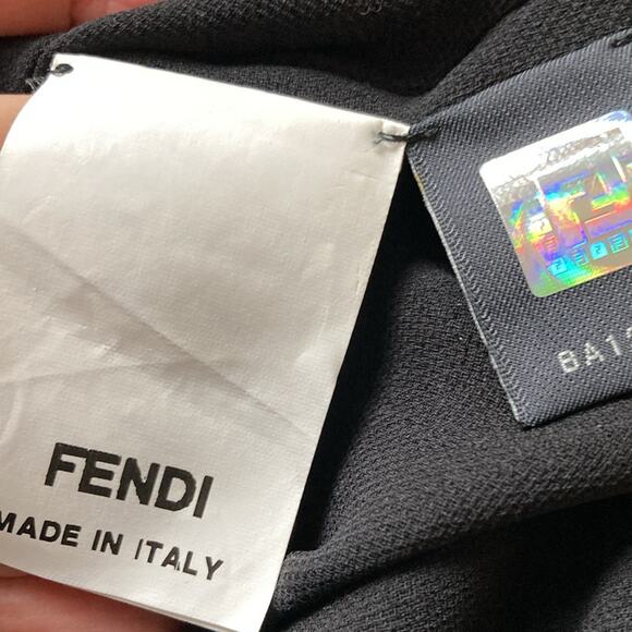 Fendi 100% silk Angel sleeve Batwing dress - Picture 11 of 14